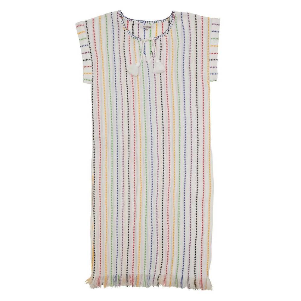 NEW SUNCHILD girl's combawa dress in rainbow